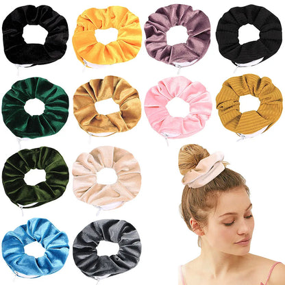 Hidden Pocket Hair Scrunchie