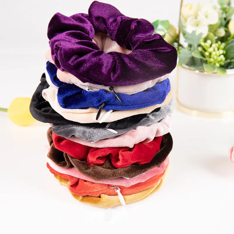 Hidden Pocket Hair Scrunchie